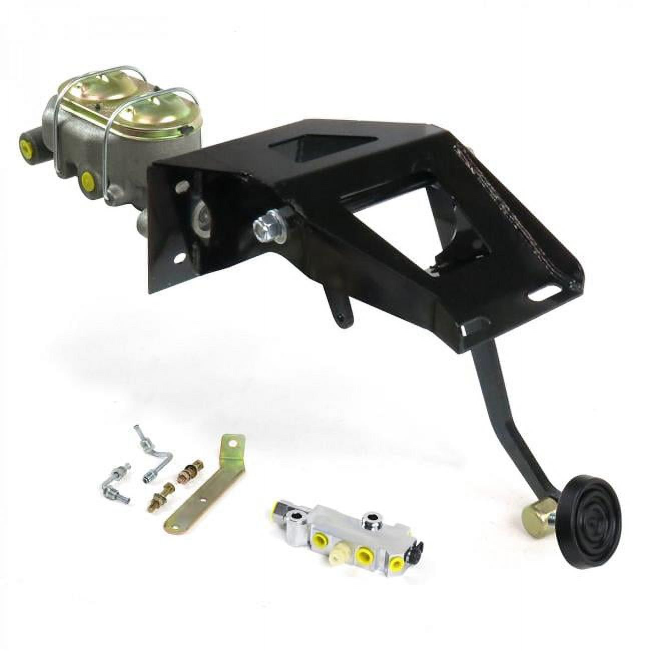 Helix Suspension Brakes & Steering  53-56 Ford Truck Firewall Manual Brake Pedal Kit Adjustable Disc & Disc 3 in. Rubber Pad