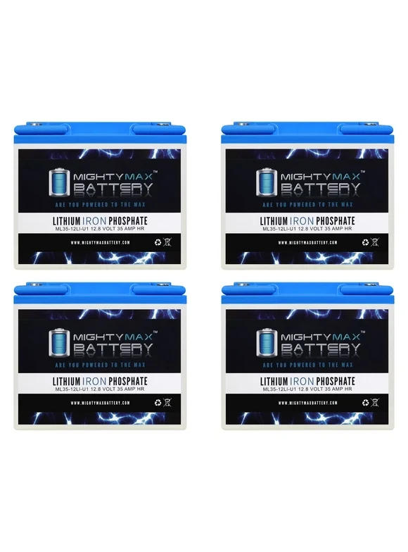 12V 35AH U1 Lithium Replacement Battery compatible with Craftsman 25780 Lawn Tractor and Mower - 4 Pack