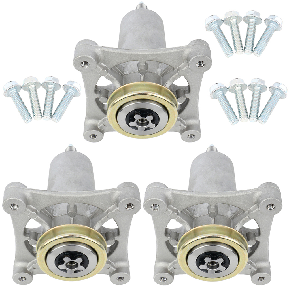 Pack of 3 ECCPP Spindle Assembly 4-hole Deck Lawn Mower Spindles Replaces for AYP, for Craftsman, for Husqvarna 187292 192870