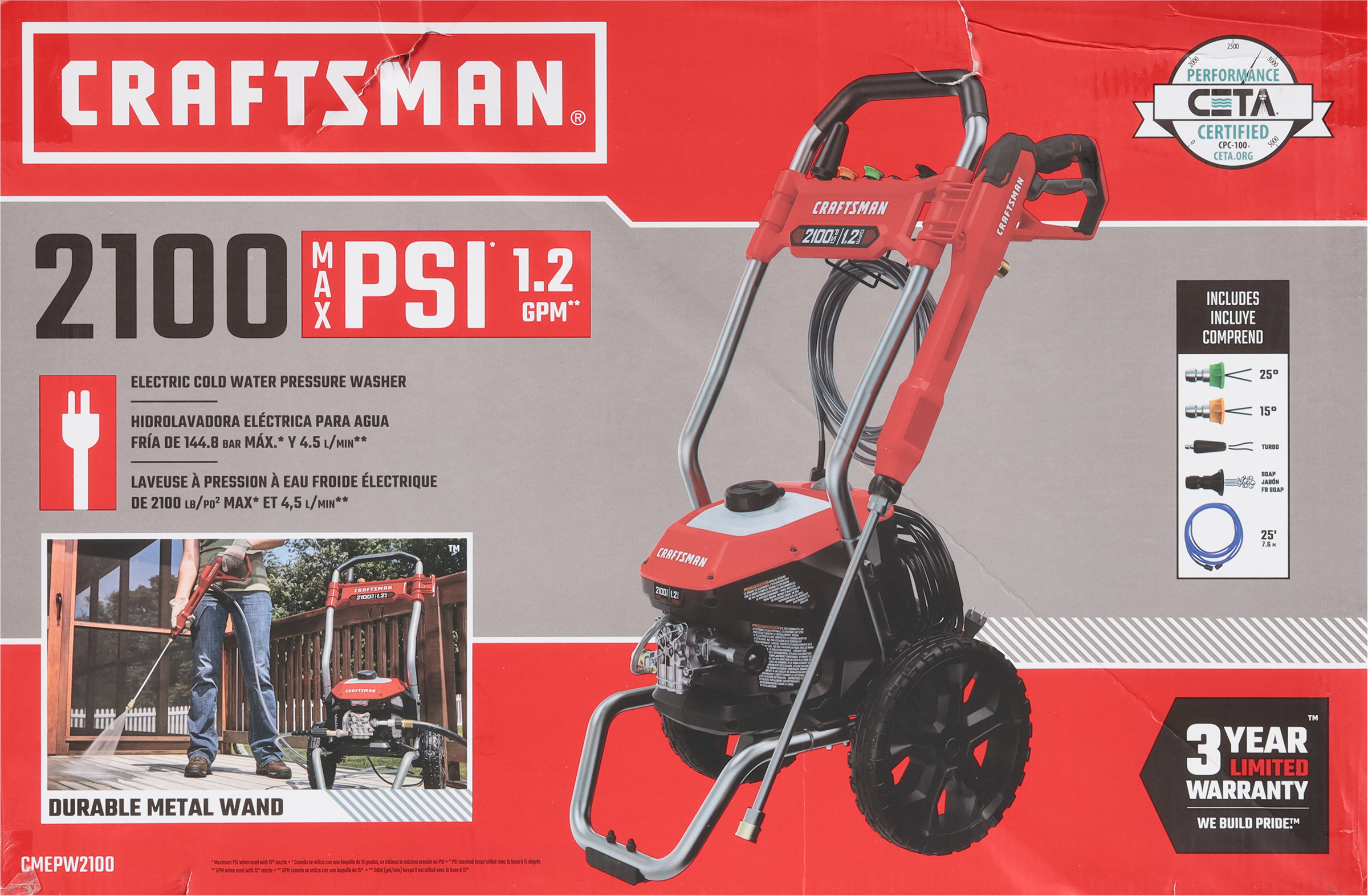 Craftsman Electric Cold Water Pressure Washer 1 ea