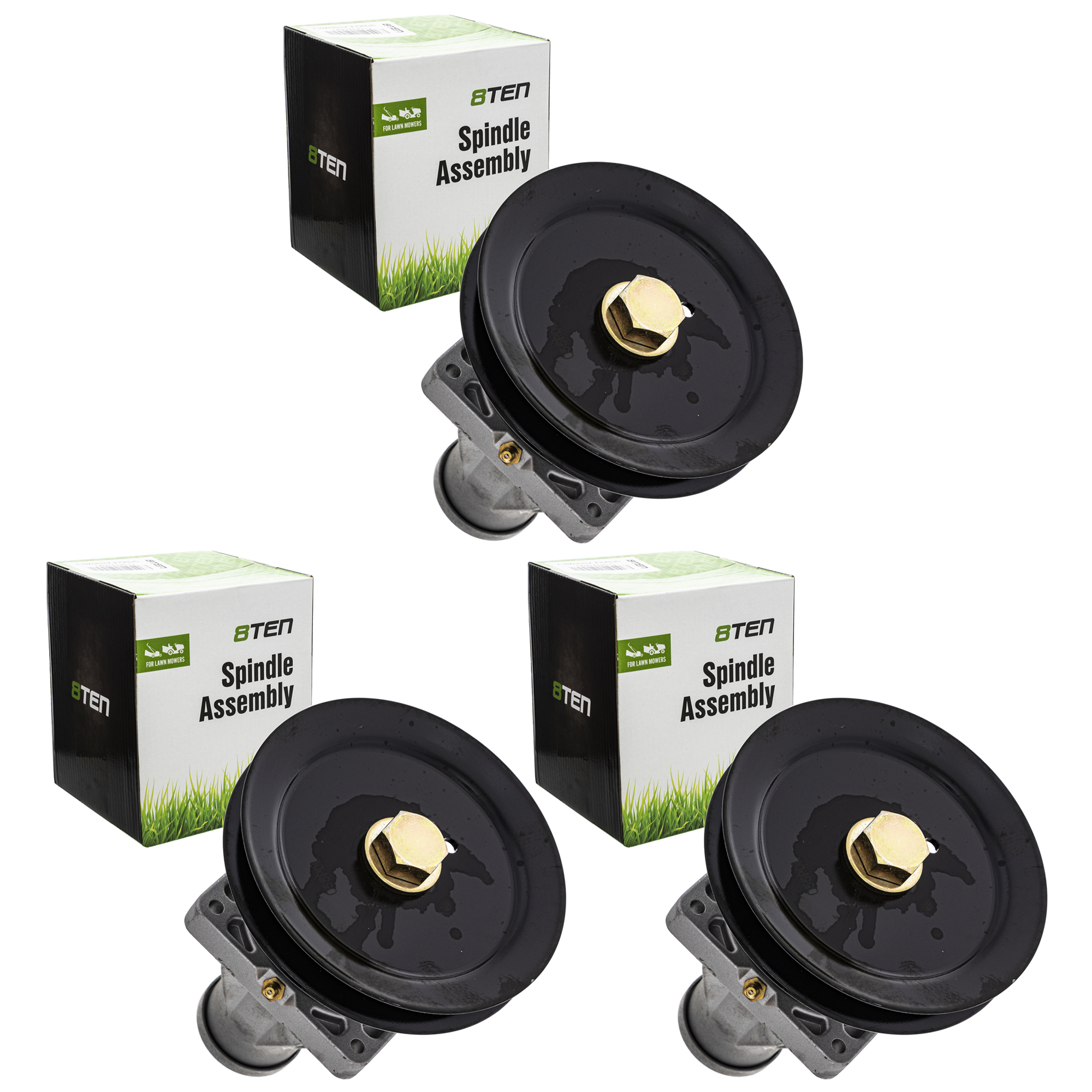 8TEN Spindle for Cub Cadet MTD Craftsman Troy Bilt 918-06076A 3 Pack 810-CSP2352N