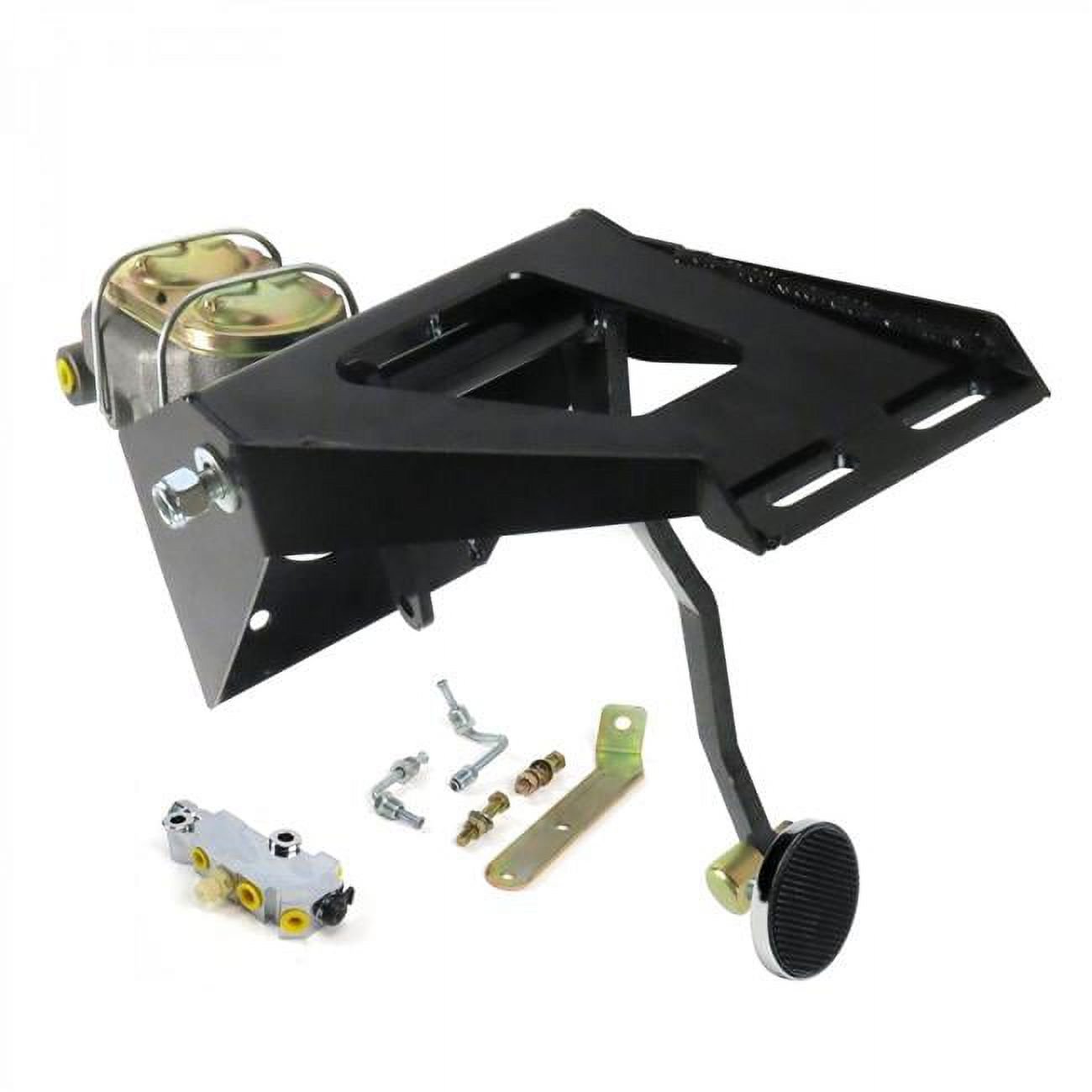 Helix Suspension Brakes & Steering  55-59 Chevy Truck Firewall Manual Brake Pedal Kit Disc & Drum 3 in. Chrome Pad