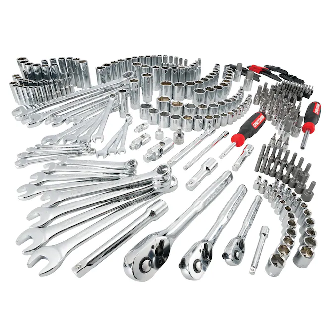 CRAFTSMAN 308-Piece Standard (SAE) and Metric Polished Chrome Mechanics Tool Set
