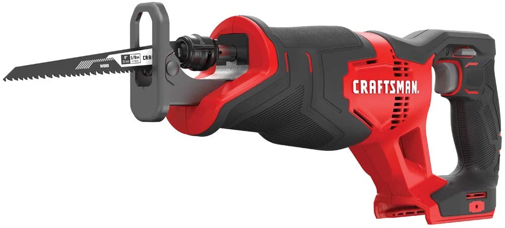 CRAFTSMAN V20 Reciprocating Saw, Cordless, Tool Only (CMCS300B)