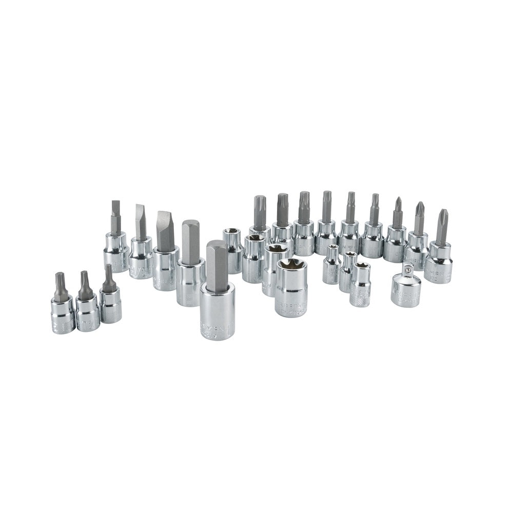 1PC Craftsman Craftsman CMMT99258 6 Point Socket & Bit Set, Polished Chrome