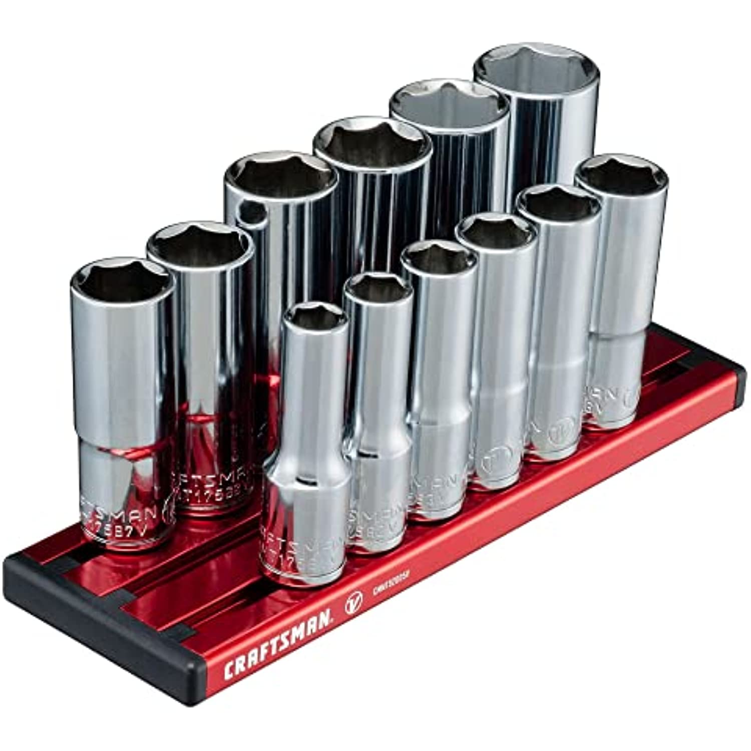 CRAFTSMAN V-SERIES Socket Set, Deep MM, 3/8 Inch Drive, 12 Piece (CMMT17560V)