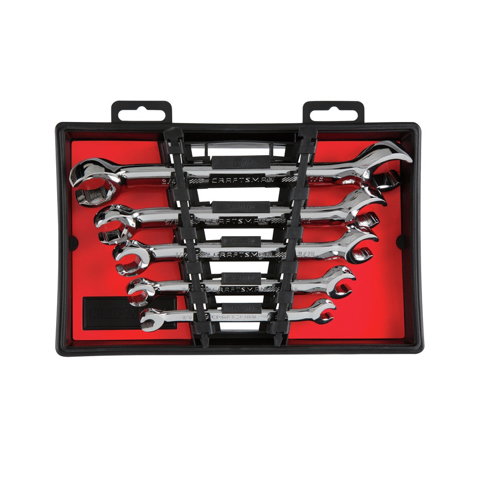 1PC Craftsman Craftsman CMMT99334 SAE Flare Nut Wrench Set, Silver
