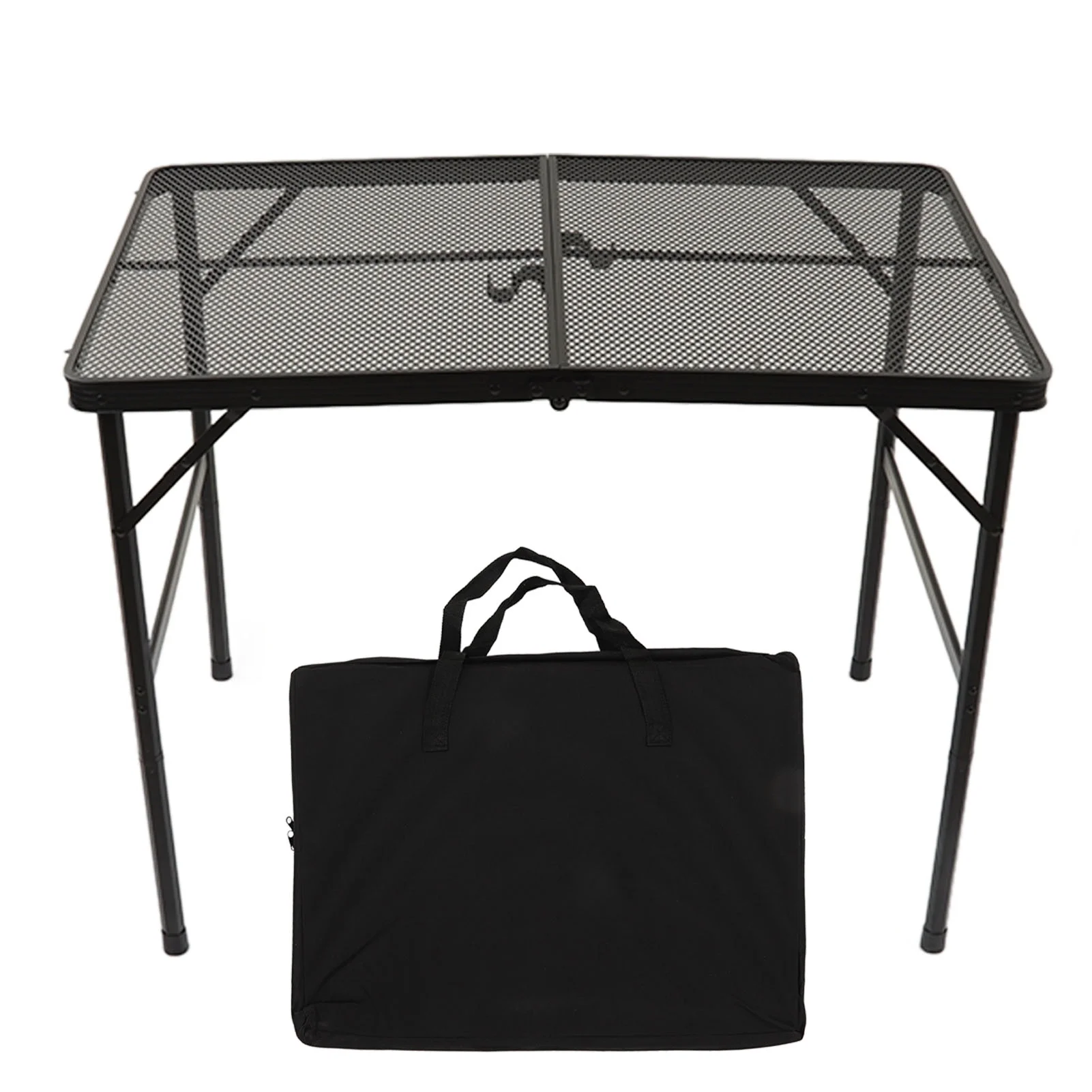 Outdoor Camping Folding Table Aluminum Alloy Ultra Light Portable Picnic Table Height Adjustable BBQ Mesh Table