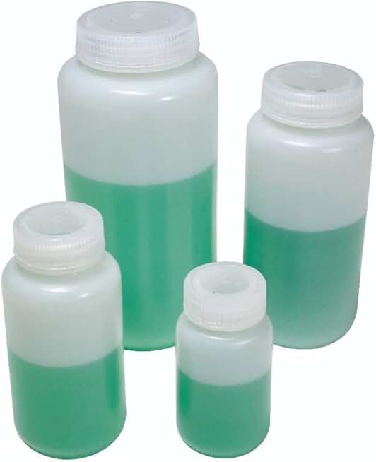 United Scientific Supplies 33408-BULK Wide Mouth Reagent Bottle, 250mL Capacity, HDPE, Bulk (Pack of 250)
