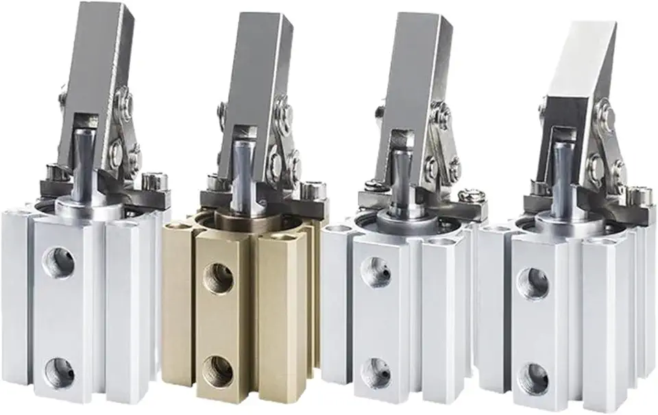 Lever Clamping Cylinder ALC-50/63/80/100 Compression Rocker Arm Cylinder Air Pressure Pneumatic Mould 1Pcs(JLC with Magnetic,Bore 80mm)