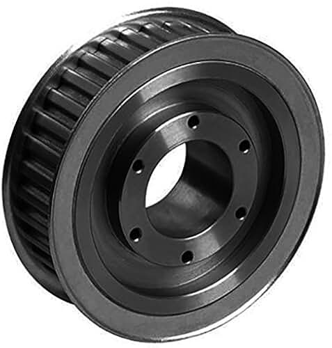 14M80QD40.E Web Construction Cast Iron HTD Timing Pulley with flanges for QD Bush, For 14M Pitch X 40 mm Wide HTD Belt,Bored for E QD Bush, 80 Teeth, 14.036 Inch Pitch Dia., 13.926 Inch Outside Dia.(OD), 2.125 Face Width(F), (1-009)