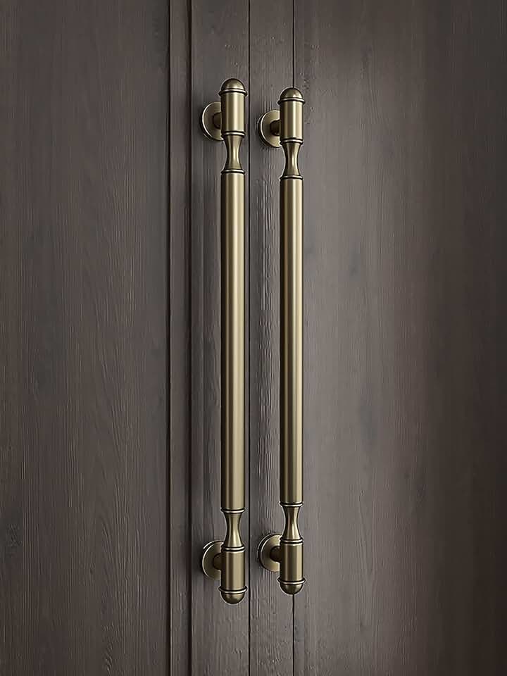 Modern Door Handle Hardware, Heavy-Duty Commercial Stainless Steel Push Pull Door Handle/Barn Door Pull Handles/Glass Pulls/Bronze/120Cm/47.2In
