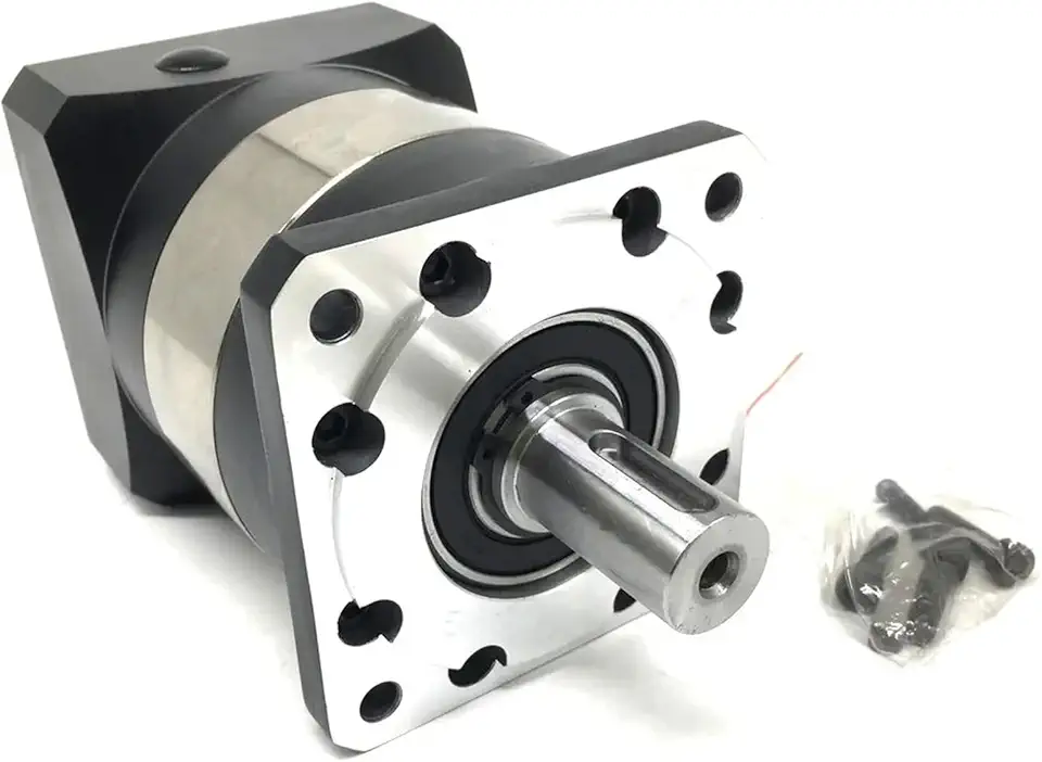 Nema17 42mm Gearbox Planetary Reducer 5mm 8mm Input Speed Ratio 4:1-100:1 for Stepper Motor Servo Printer Lathe 1Pcs(Ratio 100,8mm Input)