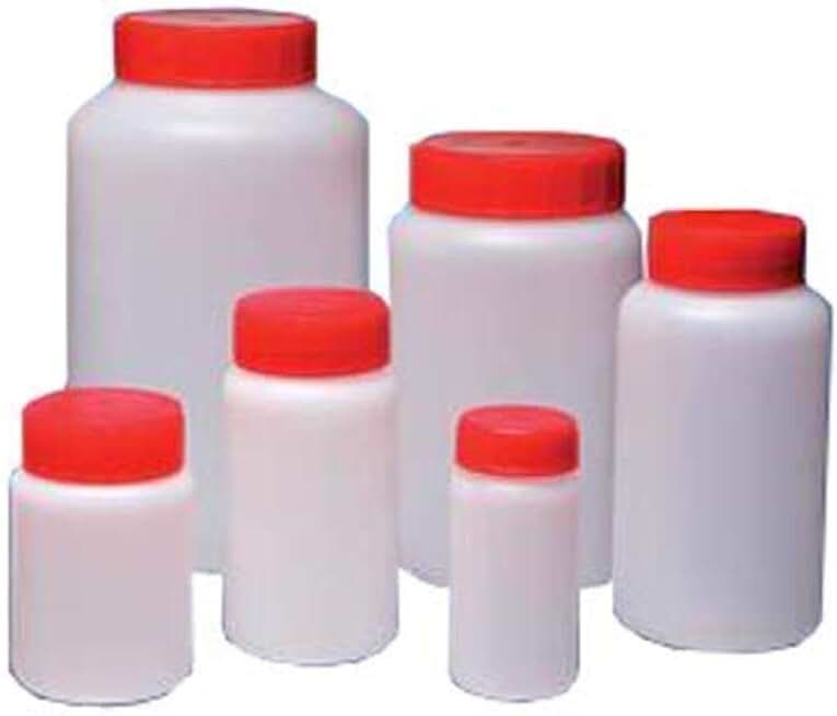 Gosselin LR150A-14 Round Bottle, HPDE, 150mL, with 37mm red Screw Cap, Sterile