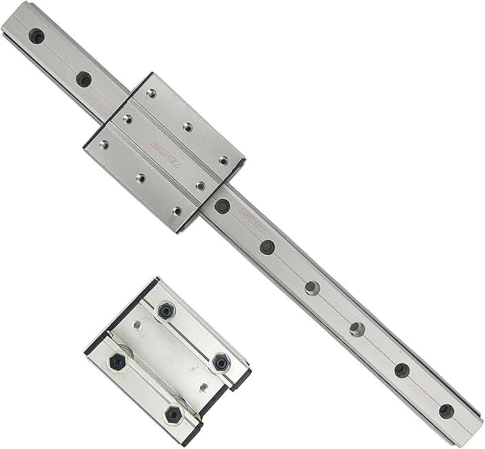TEN-HIGH Double Axis Linear Rail 2100mm LGR12 Linear Rail + 2 x LGB12-4UU Length 100mm Carriage Block for 3D Printer and CNC Machine.