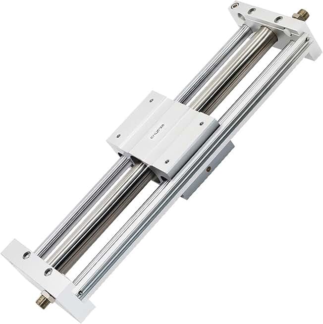 CY1L Magnetic Couple with Guide Rail Rodless Pneumatic Cylinders 10/15/20/25/32/40-50X100X150 1Pcs(Stroke 600mm,CY1L Bore 10mm)