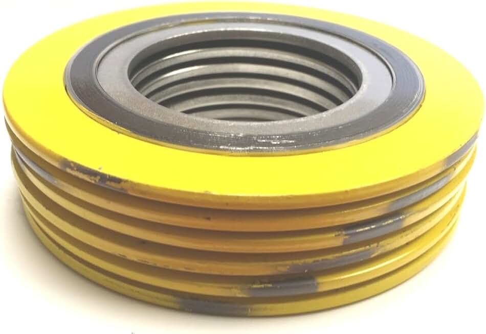 Sterling Seal 9000IR24304GR150X6 304 Stainless Steel Spiral Wound Gasket with 304SS Inner Ring and Flexible Graphite Filler, for 24