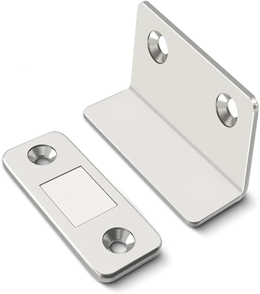 Gerrit 1Pc Strong Magnetic Steel Catch Latch Thin for Door Cabinet Cupboard Closer Magnet Wardrobes Drawer, 21mm