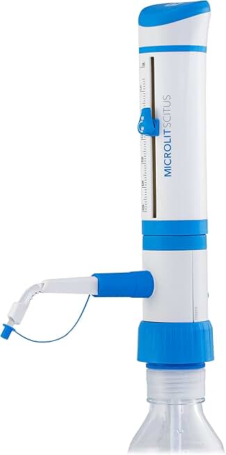 SCITUS BottleTop Dispenser, Lab Equipment for Safely and Precisely Dispensing Research Chemicals, Oils, Solvents and Reagents from Lab Bottles/Containers (2.5-30ml)