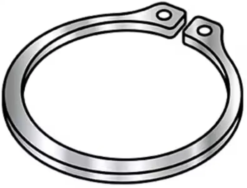 External Retaining Ring, Steel Plain Finish, 1.312 in Shaft Dia, 100 PK, Mfr: 131REXSS-A