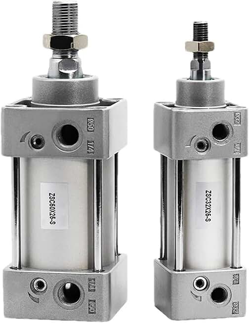 Pneumatic Cylinder 32mm Bore 25mm to 1000mm Stroke SC80/100 Double Acting Standard Air Cylinder Double Seal Ring 1Pcs(Stroke 200mm Magnet,Bore 80mm)