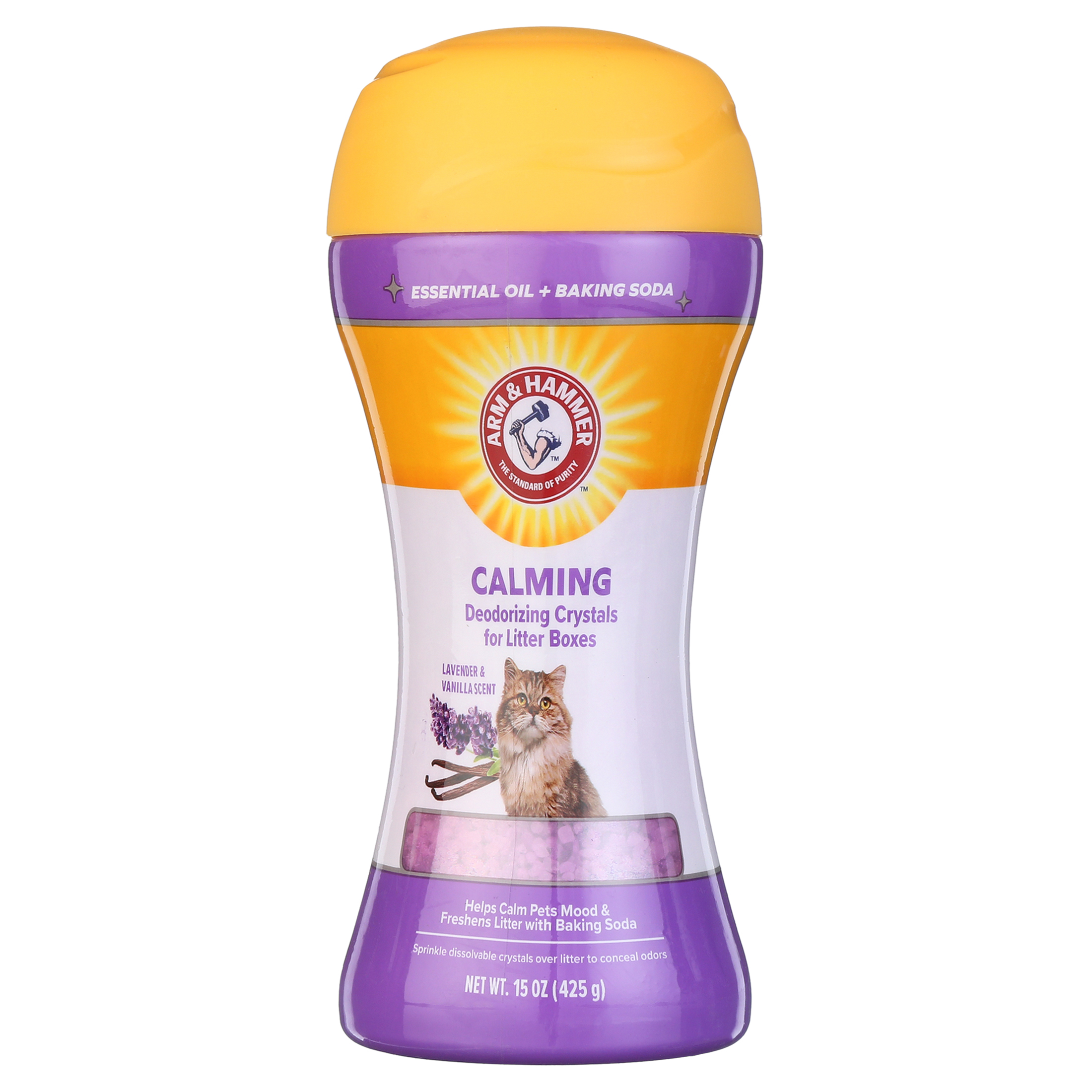 Arm & Hammer Deodorizing Cat Litter Crystals, Lavender & Vanilla Scent 15 oz