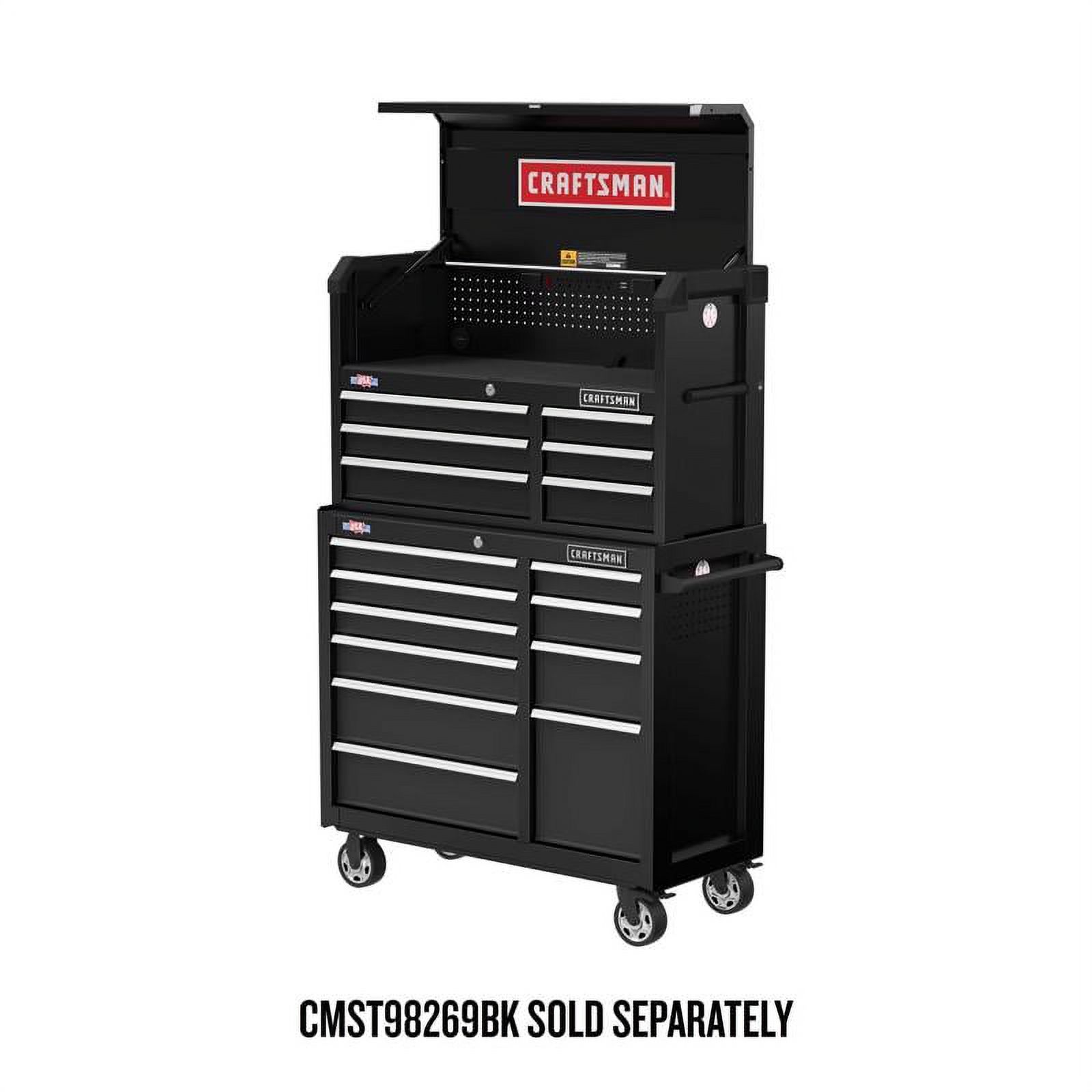 Craftsman S2000 41 in. 10 drawer Steel Rolling Tool Cabinet 37.5 in. H X 18 in. D