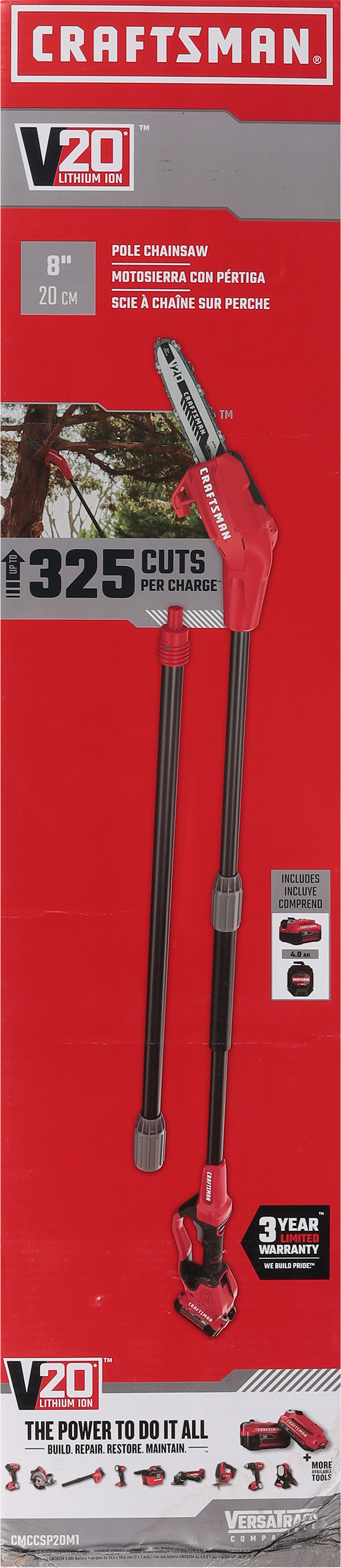 Craftsman 8 Inch Pole Chainsaw 1 ea
