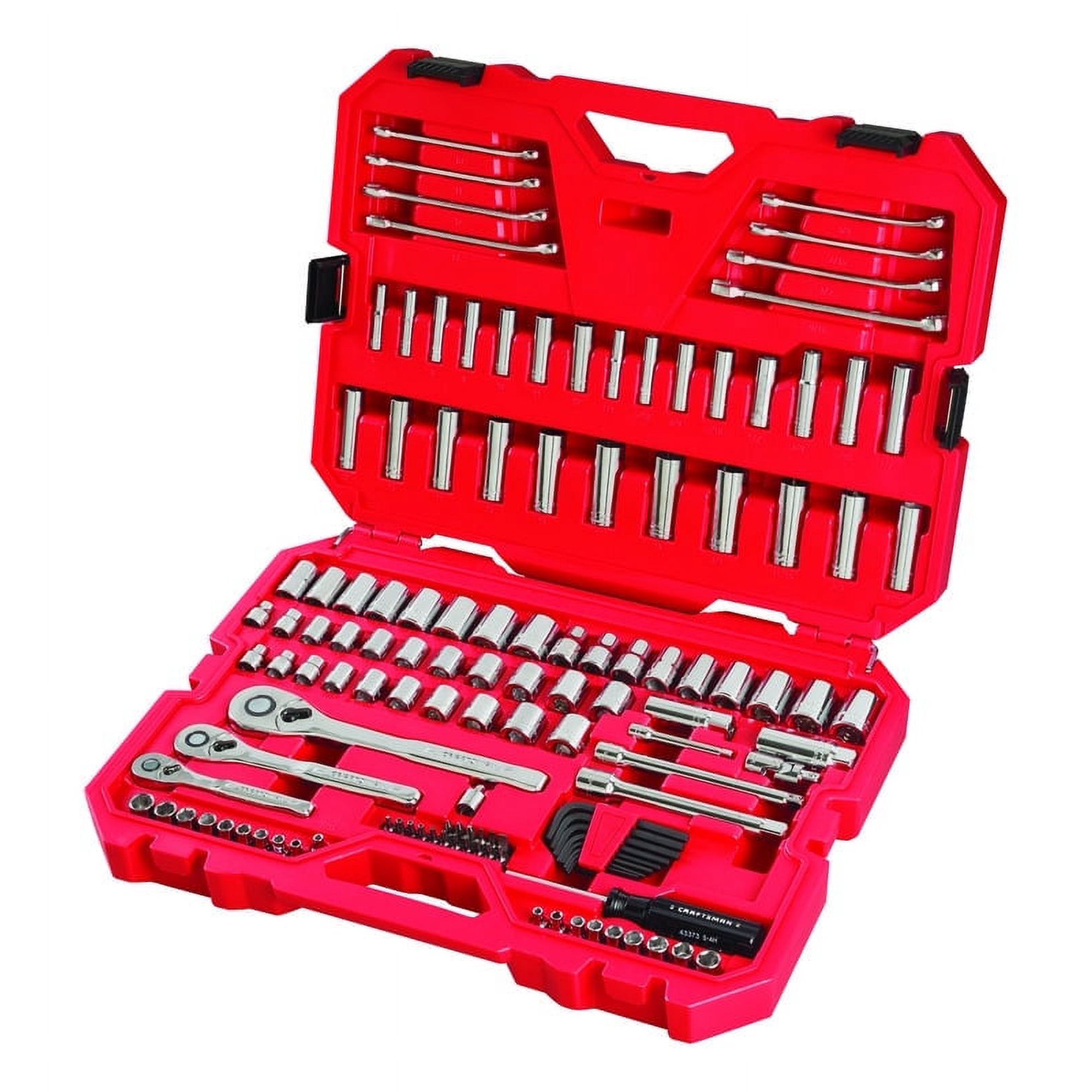 CRAFTSMAN Mechanics Tool Set 135-PC SAE/Metric Chrome-Finish CMMT12024