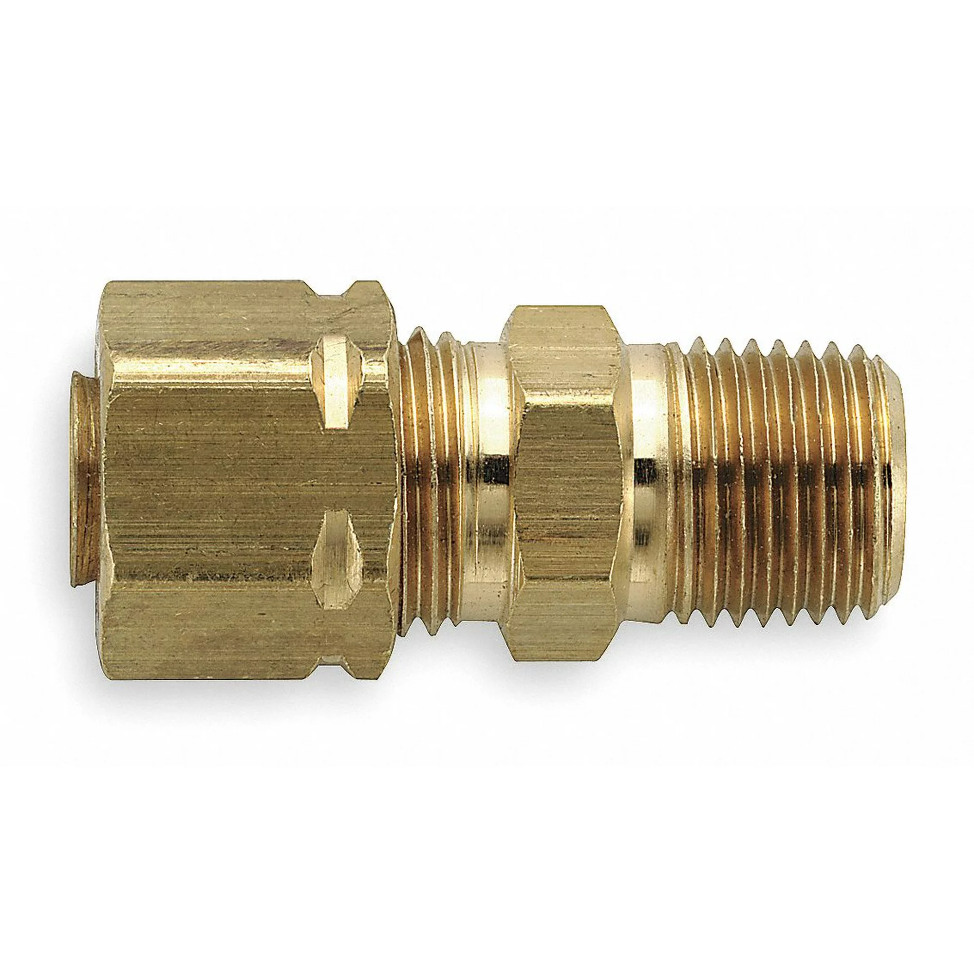 Parker Connector,Brass,CompxM,1/2In,PK25 68CA-8-8