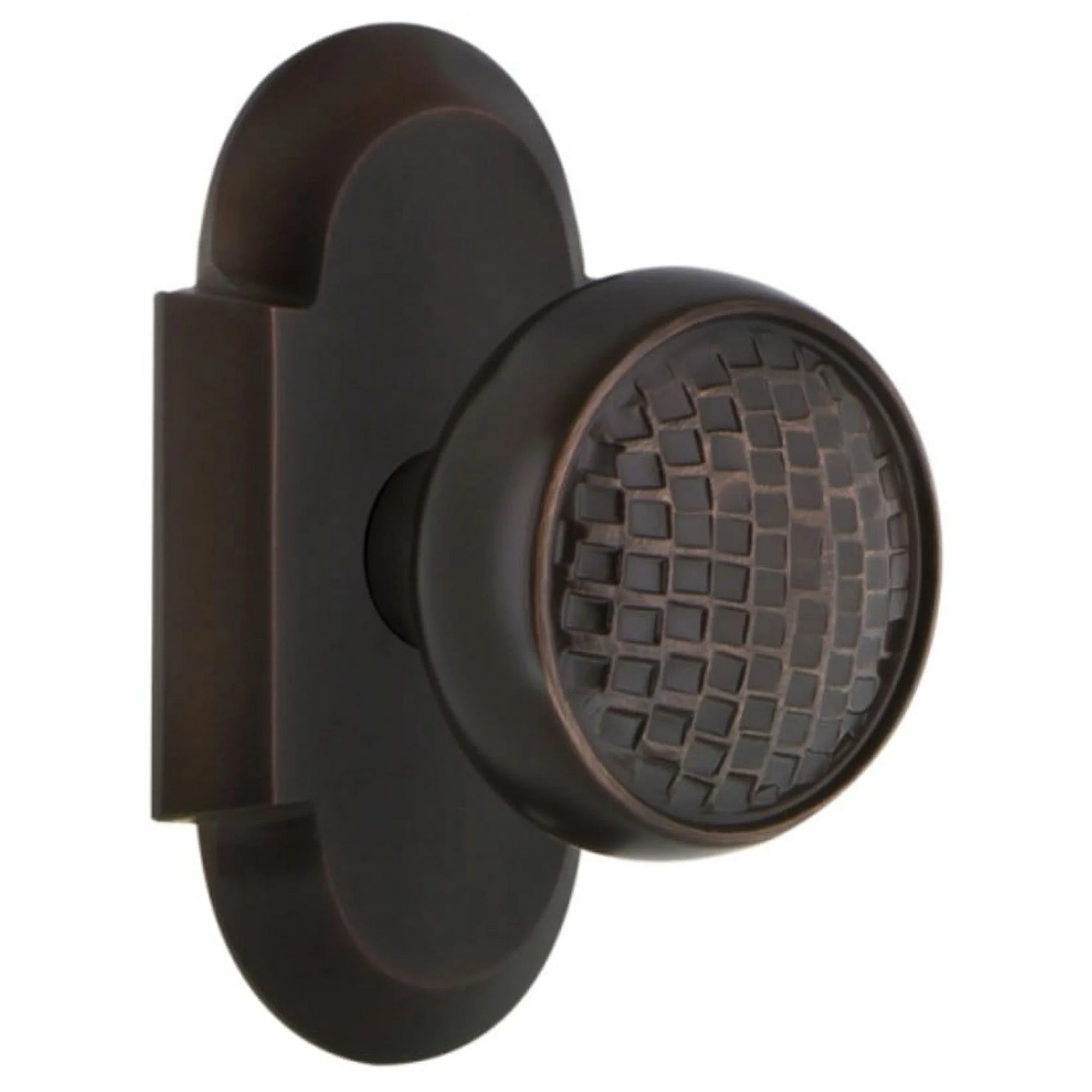 Nostalgic Warehouse Cotcra_Dp_Nk Vintage Craftsman Dummy Door Knob Set - Bronze