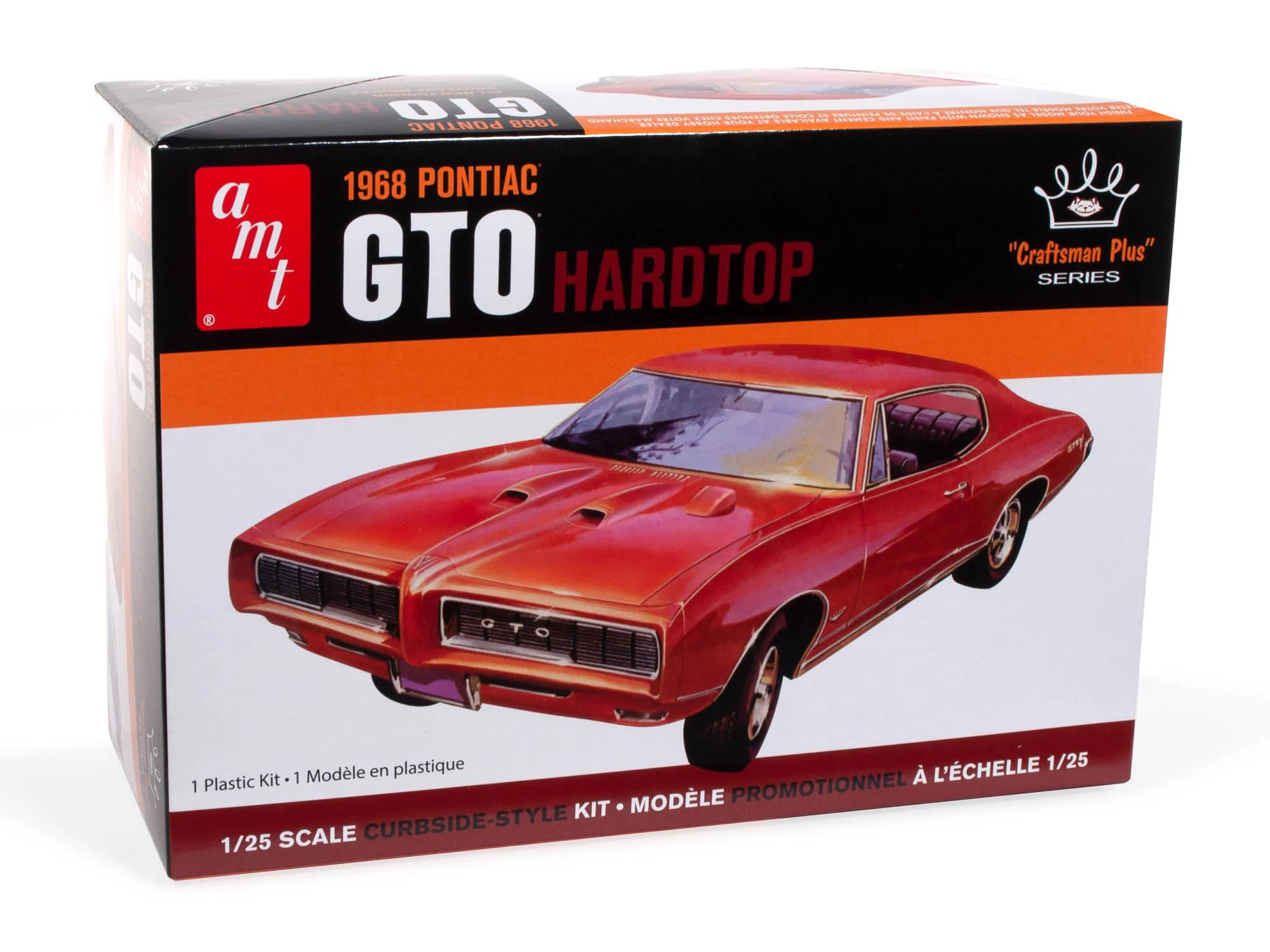 AMT Model Kit Skill 2 1968 Pontiac GTO Hardtop Craftsman With New Tooling