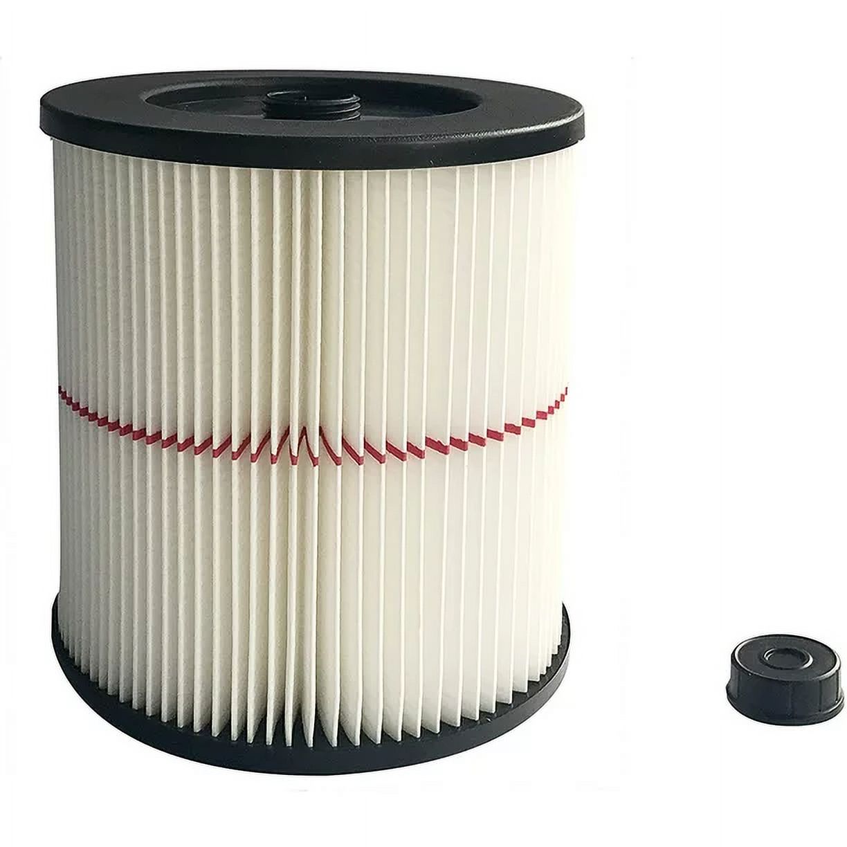 Craftsman 9-17816 General Purpose Red Stripe Vacuum Cartridge Filter, 8.5 Inches - White, Red