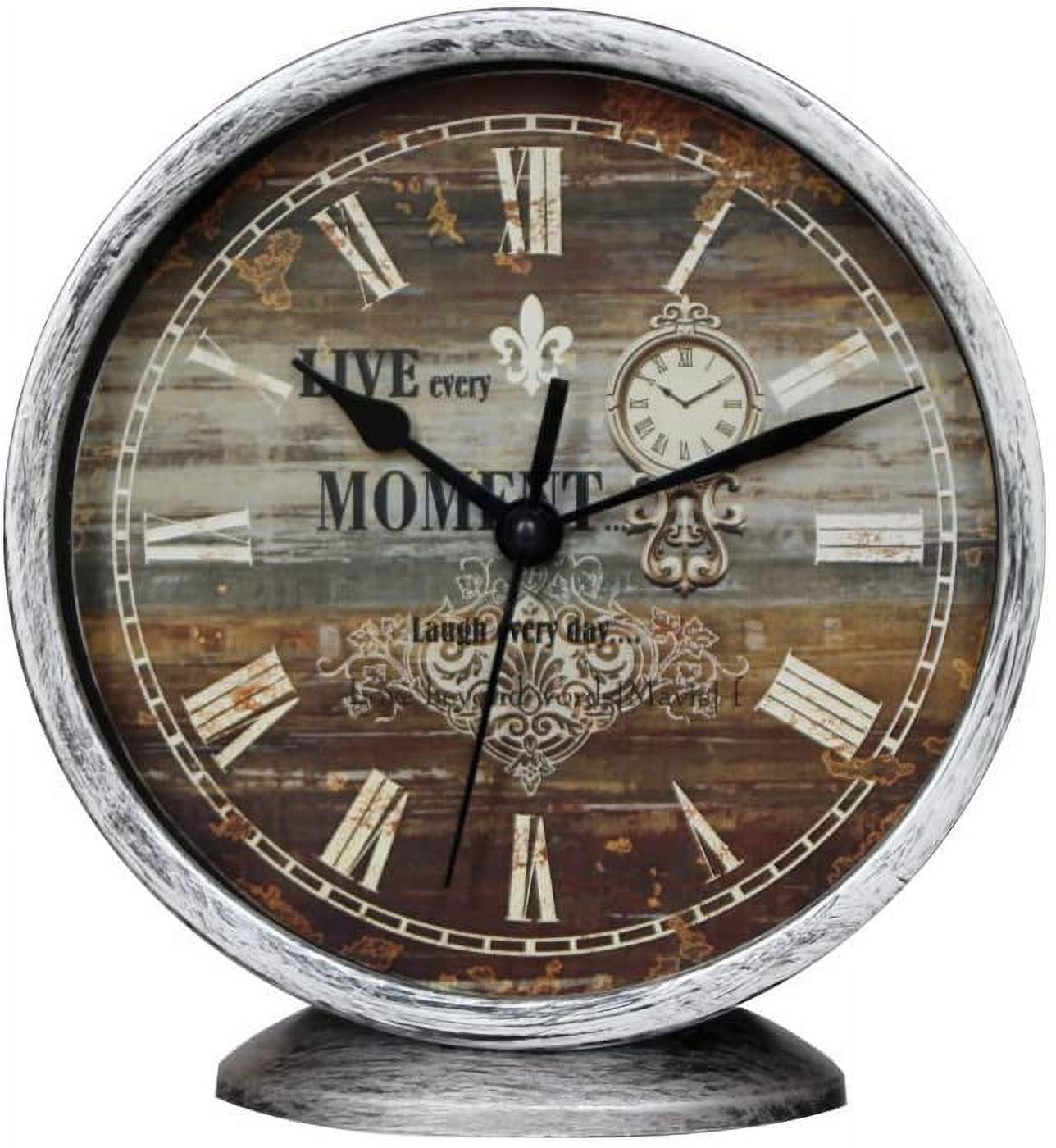 Farmhouse Wall Clocks Classic Silent Desk Clock 6