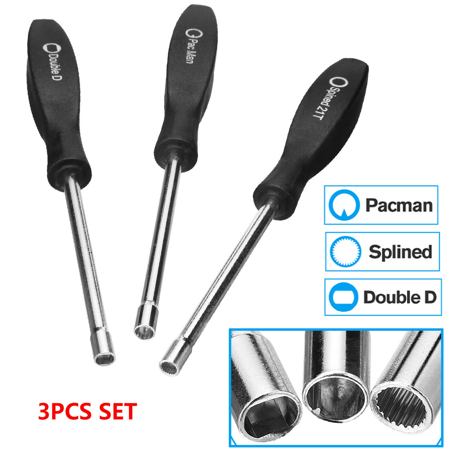 Airkoul 3pcs Carburetor Screwdriver Adjustment Chainsaw Tool for Poulan Husqvarna Craftsman