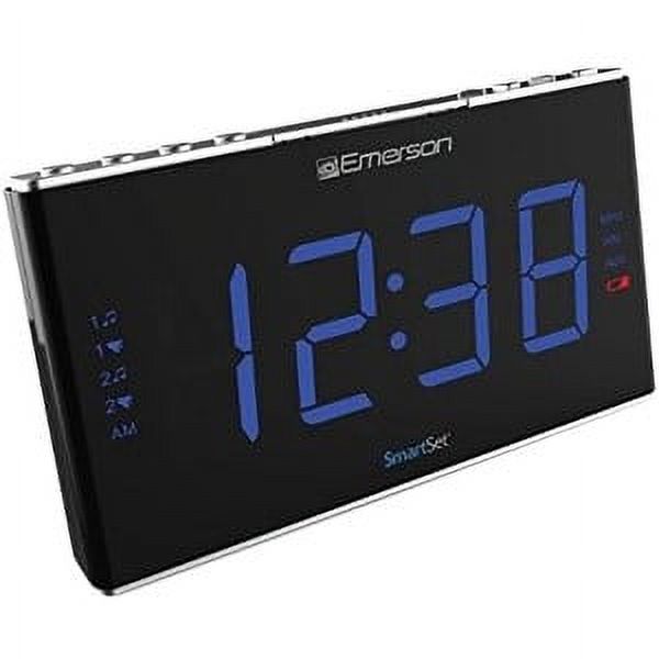 Emerson SmartSet White Noise/Natural Sounds Dual Alarm Clock Radio, 1.8