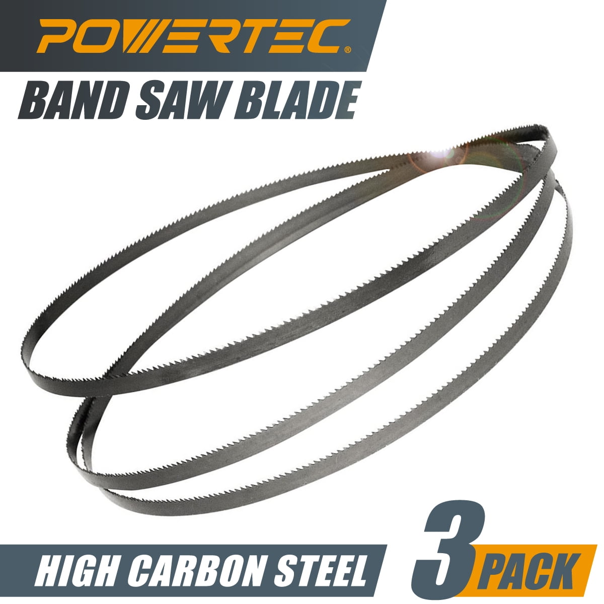 POWERTEC 13604 59-1/2 Inch Bandsaw Blades Assoertment for Woodworking, Band Saw Blades for Sears Craftsman, B&D, Ryobi, Delta and Skil 9