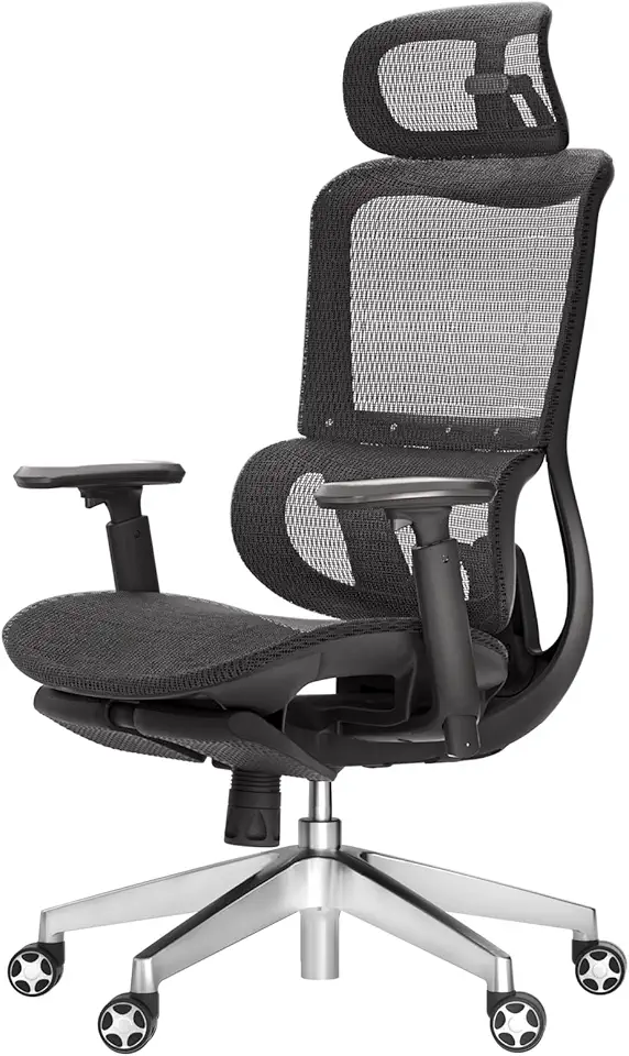 Ergonomic Office Chair Featuring a Breathable mesh Design,3D Adjustable armrests, and Smooth-Rolling Wheels, Perfect for Both Home and Office.