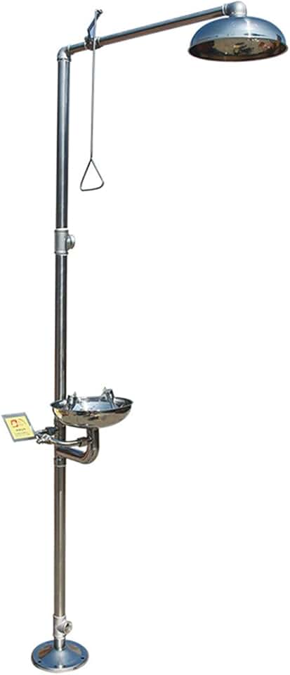 Emergency Eyewash Station Portable Faucet Mounted Eye Wash Station 304 Stanless Steel with Eye Wash Sign for Lab and Industrial Use (Size : 22x248x65cm)