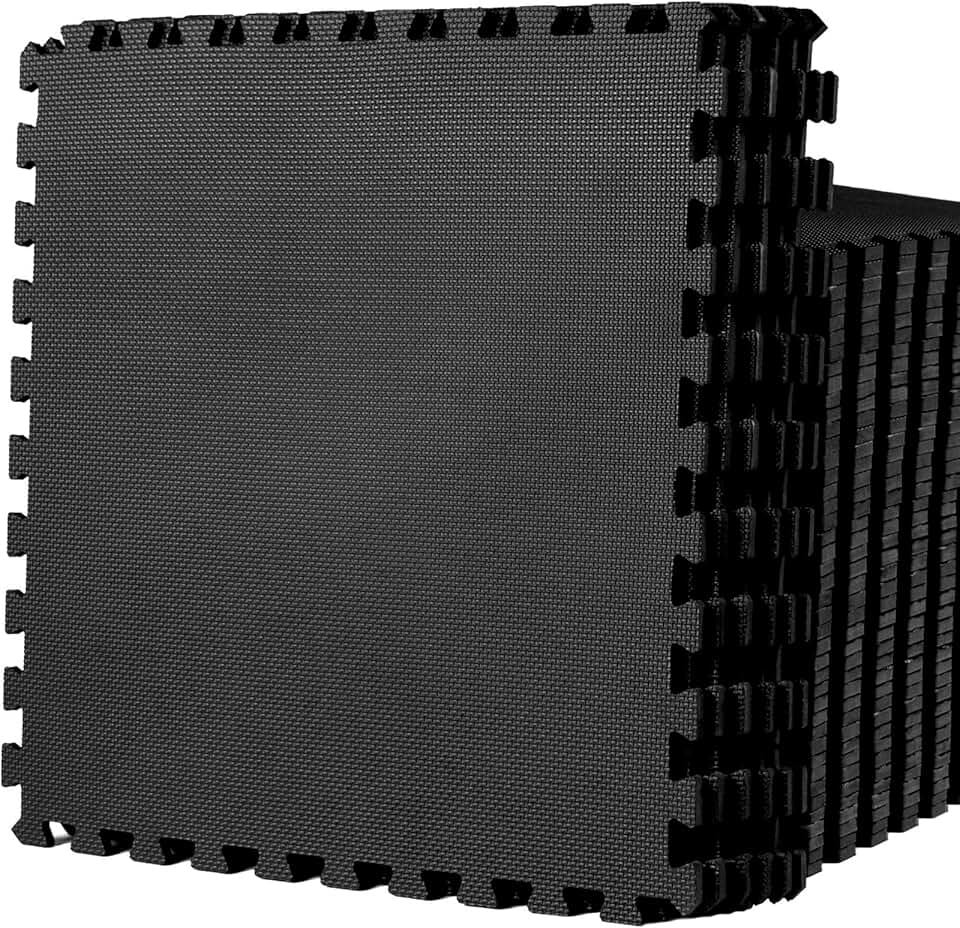 innhom 12/24/48 Tiles Gym Flooring Gym Mats Exercise Mat for Floor Workout Mat Foam Floor Tiles for Home Gym Equipment Garage