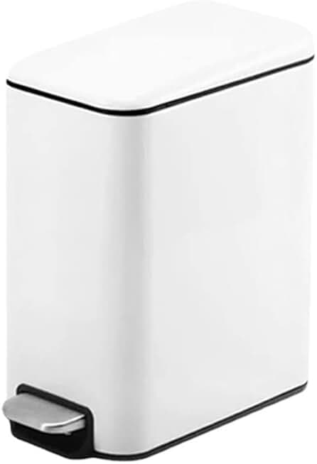 Bathroom Trash Can Living Room Stainless Steel Trash Can Narrow Rubbish Bin