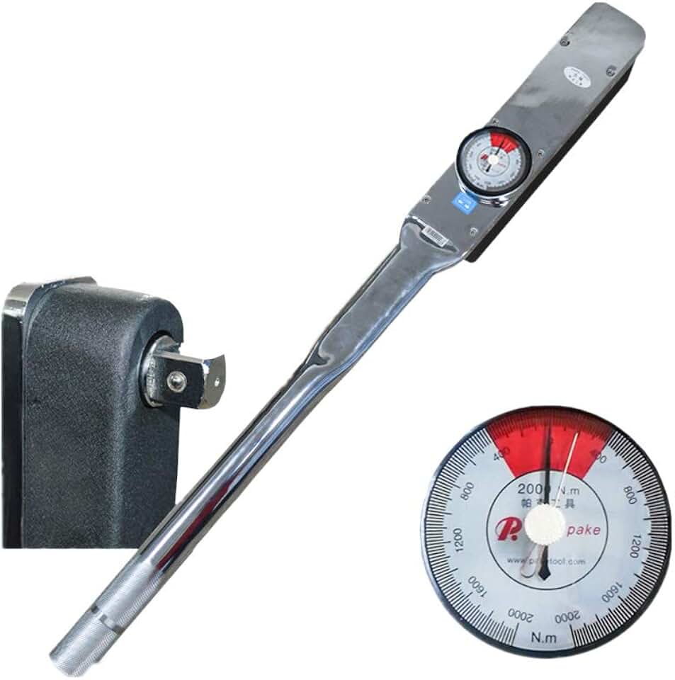 MXBAOHENG Drive Dial Torque Wrenches Analog Torque Tools Ratchet 0-20000N.m High Precision