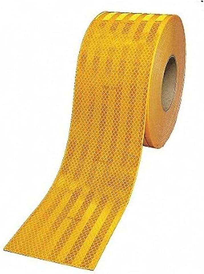 3M Diamond Grade 983-71NL ES Yellow Reflective Conspicuity Tape - 6 in Width x 150 ft Length - 0.014 to 0.018 in Thick - 22610 [PRICE is per ROLL]