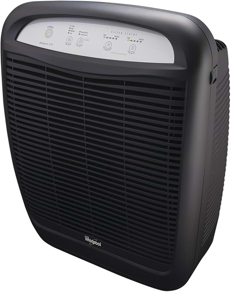 Whirlpool AP51030KB Whispure True Hepa Air Purifier, Slate Black