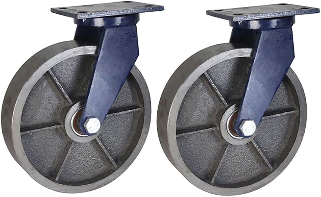 ZYFA Caster Wheels Swivel Plate Wheels，with 360 Degree Top Plate,Swivel Heavy Duty Industrial Wheel ，Heavy Duty 1100lbs