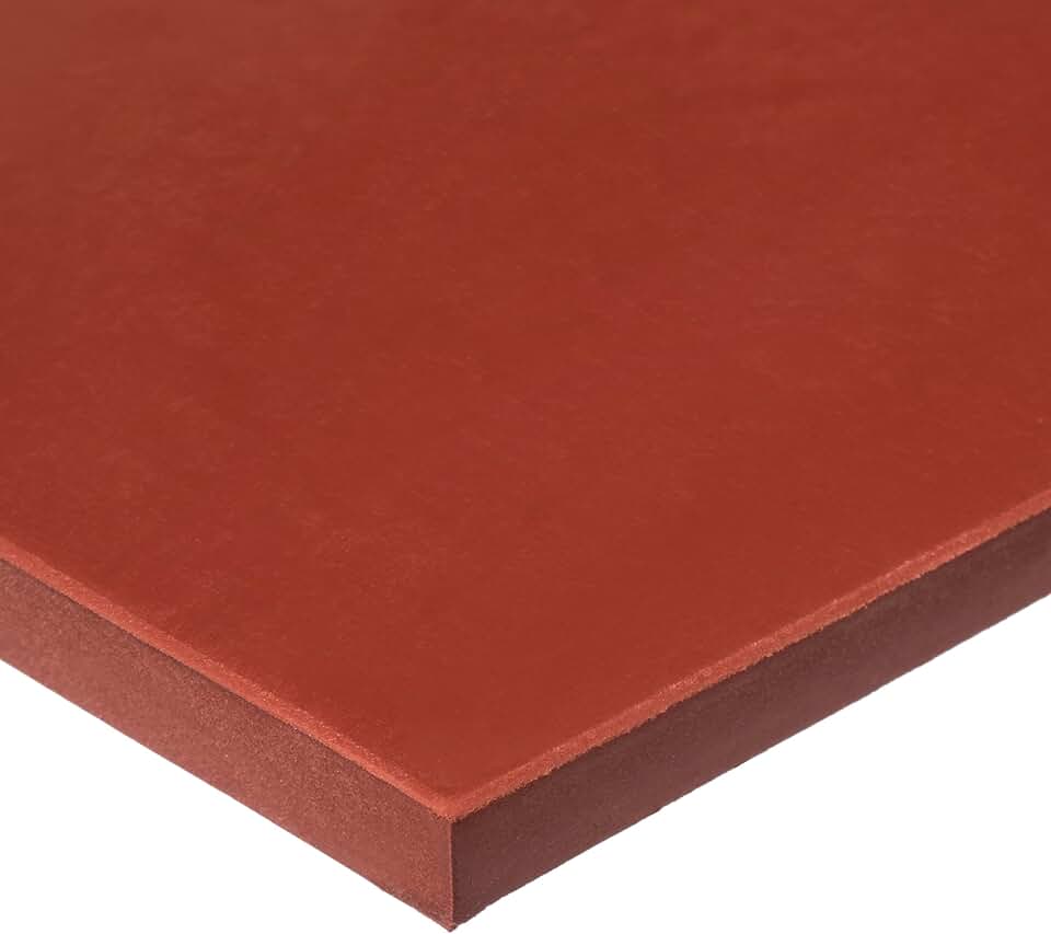 USA Sealing BULK-RS-S60-47 Silicone Rubber Sheet with Height Temp Adhesive, 60A, 1/4
