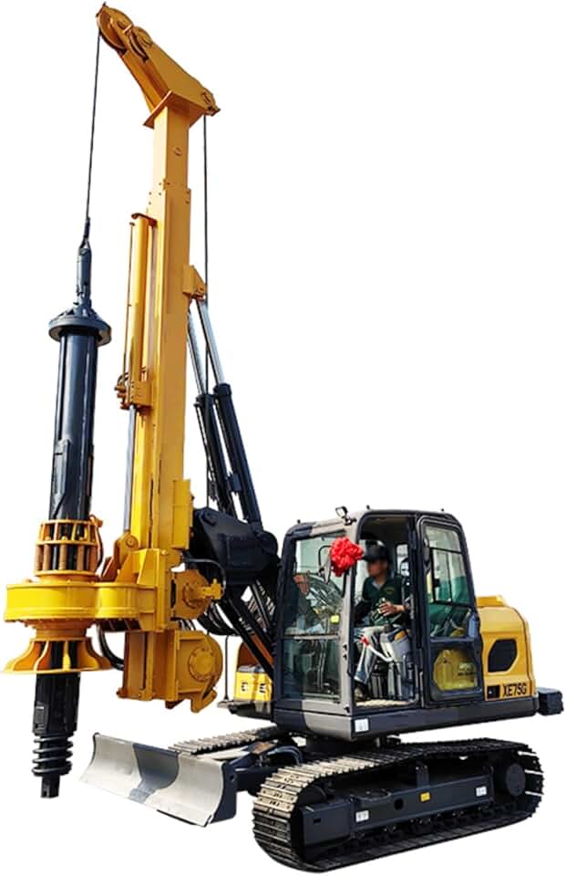 Trailer Mounted Rotary Drill Rig mini rotary drilling rig Ideal for Foundation Construction in Sandy Clay Silty Soil Durable Tires Hydraulic Technology Spacious Cabin Design