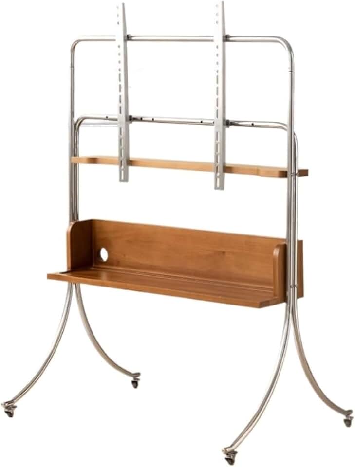 Universal TV Stand TV Stand TV Bracket Mobile Rolling TV Stand for 43-70 Inch TVs, TV Stand with Wheels Universal TV Stand, Height Adjustment, 88Lbs Capacity TV Mount Stand for Living Room B