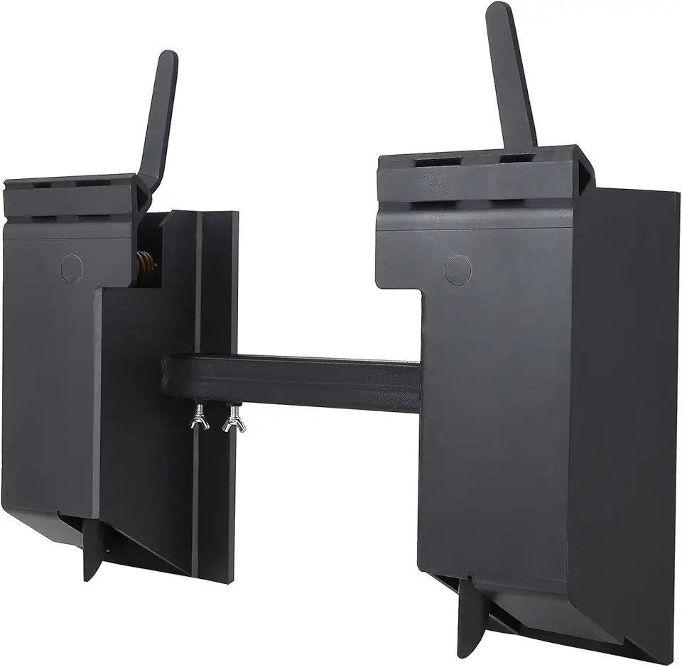 GAOMON Universal Skid Steer Quick Tach Conversion Adapter Mount Plate Attach Adapter, for Bobcat Kubota, 9.8'' Adjustable Cross Brace, 4000 LBS Weight Capacity,Skid Steer,Black