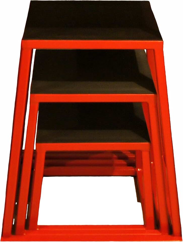 JFIT Plyometric Boxes - Made in Taiwan NO Assembly Required Single - Height Box Set and Adjustable Box Options Plyometric Platform and Jumping Agility Box for Training Conditioning Strength Training